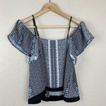 Greylin Keeley Cold Shoulder Button Front Crop Top Photo 5