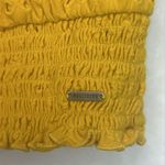 Hollister  Co. Crop Top Women's Yellow Eyelet Bardot Blouse Size XS Photo 3