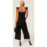J.Crew NWT Kasana Black Embroidered Wide Crop Leg Jumpsuit Size 2 Photo 9