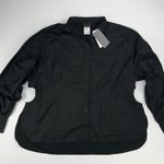 Reebok x Cardi B Black Long Ruched Sleeve Side Cutout Active Shirt NEW Size 3X Photo 1