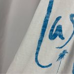 Cotton Heritage Large Las Vegas Beach Tropical Vacation Tank Top Flowy Loose White Photo 3