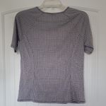 Worthington Black and White Geometric Short Sleeve Top Photo 2