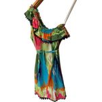 Mud Pie MUD‎ Pie One Shoulder Asymmetry Ruffle Mini Dress Size Medium Photo 2