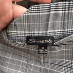 Shinestar  Gray Plaid Pull On Stretch Pants XL Photo 2
