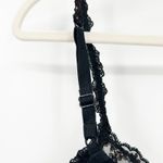 La Perla Vintage Lingerie Whimsigoth Sheer Lace Underwire Bra Size 36C Black Photo 3