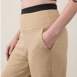 Athleta Coaster Luxe Waffle High Rise Jogger, Brown, Size M Photo 1