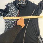 Dzhavael Couture Seamed Floral Patchwork Long Sleeve Cowl Neck Dress Lagenlook M Black Size M Photo 12