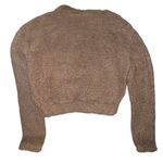 Zaful ✨ Women's Faux Fur Half Zip Fuzzy Sweatshirt Warm Fleece Crop Sherpa ✨ Photo 3