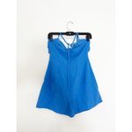NWT SNDYS X Revolve Boat Linen Romper Size Medium Blue Cut Out Lightweight Photo 10