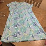 J. McLaughlin Women's  Short Sleeve
Stretchy Blue Green L Cotton/Modal Dress Photo 10