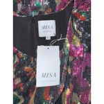 MISA Los Angeles  Sequin Floral Print Sleeveless Maxi Dress High Slit XL Photo 7