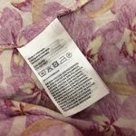 H&M NWT Pansy Floral Print Purple Yellow Ruffle Sleeveless Midi Dress Size XL Photo 5