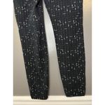 Old Navy  Leggings Womens Medium Black White Grid Print Stretch Pull On Cotton Photo 5