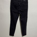 Madewell black skinny High Rise Fray hem jeans sz 28 Photo 7
