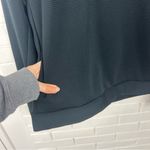 Nike  Dri Fit Black Ribbed Cowl Neck Hooded Sweatshirt Size XS Photo 4