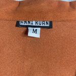 Y2K Vintage Anni Kuan 70s Style Faux Suede Jacket Orange Medium Orange Photo 3