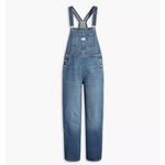 Levi's NEW Levi’s Women’s Denim Overalls XS Classic Blue Jean Bib Straight Leg Utility Photo 2