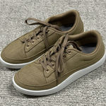 Allbirds  Canvas Pacer Shoes Womens 7 Hazy Beige Tan Tennis Lace Up Photo 0