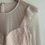 BCBGMAXAZRIA  Pleated Tulle Mini Dress in Regal Champagne Photo 4