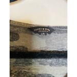 Lucky Brand  Lightweight Camo Print Black Gray T Shirt Sz Large Photo 6