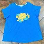 kim rogers Curvy Floral Sequin Yellow Rose Tee Shirt 2X Photo 2