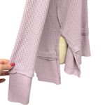 Free People  We The Free North Shore Thermal Top Lilac Waffle Knit Medium EUC Photo 6