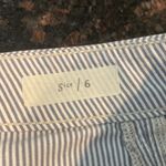 Pilcro and the Letterpress Anthropologie  pinstripe denim skirt Photo 3