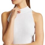 ALC Frank NWT A.L.C. | Large | $170 Payton White Airy Knit High Ribbed Neck Sleeveless Top Photo 4