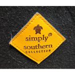 Simply Southern Leopard Print Hoodie Black Animal Pattern Pullover Sweatshirt S Photo 3