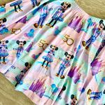 Disney World 50th Anniversary Magic Kingdom Mickey Minnie Pastel Custom Skirt Photo 1