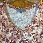 Absolutely Famous  Rose Pink Floral Shirt 1X Photo 1