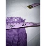 Floral Print Wrap Scarf Shawl Burgundy Purple Long Lightweight 21x72” Photo 5