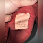 bellambra linen‎ dress Marroon Brown Short Sleeve Crochet Hem Detail Small Red Photo 3