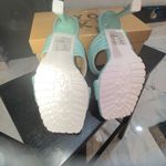 Yoki NIB  Women's Size:6.5 Open Toe Heels Pump Color:Lime/Turquoise, 3” Heel Photo 7