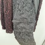 Dressbarn Collection Black Red Crinkle Sequin Open Cardigan Formal Size 20W Photo 6