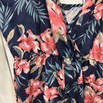 SheIn  Blue and Pink Floral Romper Photo 2