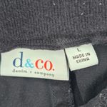 D&Co Denim + Company Black Bermuda Cottn Pants Shorts Large Photo 3