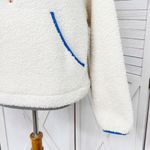 Wild Fable  Faux Sherpa Half Zip Pullover Hoodie Anorak Jacket Cream Small Photo 6