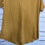 Maurice's Maurice’s Mustard Yellow Women's Top V-Neck Blouse SZ M Y2K Lace Front Y2K Photo 3