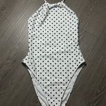 Forever 21 White Polka Dot Halter Swimsuit Photo 0