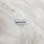 Mergim Magda Bridal One Shoulder Dress White Size 2 US Size Medium *No Belt* NWT Photo 9