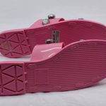 Schutz Lizzie Crystal Embellished Slides Sandals Women's 8 Pink barbiecore Shoes Photo 6