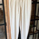 Oh Polly  ribbed knit joggers sweatpants high waisted influencer bo+tee ivory Photo 1