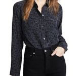 Rails Kate Onyx Cheetah print button up shirt SZ:M Photo 2