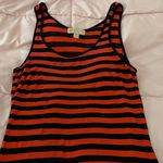 Michael Kors Michael Striped Orange Black Hi-low Summer Dress, size S Photo 5