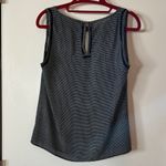 Greylin  Black and White Patterned Sleeveless Blouse Photo 4