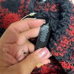 SKIMS Buffalo Red Black Plaid Fuzzy Knit Sweater S/M NEW Photo 6