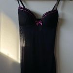 Black and Pink Mesh Padded Lingerie Top Size M Photo 0