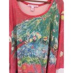 Leoma Lovegrove Top Womens XXXL Christmas Palm Tree Artsy Holiday Beach Florida Red Size undefined Photo 1