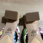 Franco Sarto Carmella Floral Knot Slide Sandals Heeled Square Toe - Size 7M Photo 10